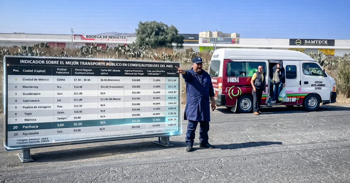 Transporte Público de Pachuca ya es el tercer peor del país gracias a aumento del 20%